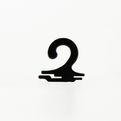 25x25mm PE Çorap Başlık Küçük Plastik Kancalar OEM Logosu