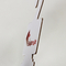 Kravatlar için özel logo baskı kağıdı karton askı ekran etiketi ipek eşarp
