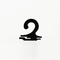 25x25mm PE Çorap Başlık Küçük Plastik Kancalar OEM Logosu
