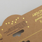 Kalıp Kesim Tasarımı Özelleştirilmiş Kraft Katlanır Başlık Kartları Altın Logo Baskılı